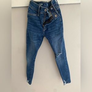 Girls Old Navy Size 6 Ballerina Skinny Jeans Distressed